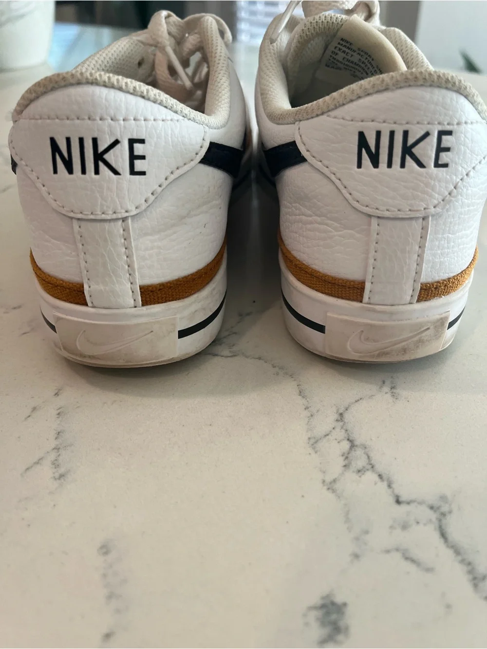 Nike Men’s  White and Brown Accent Sneakers